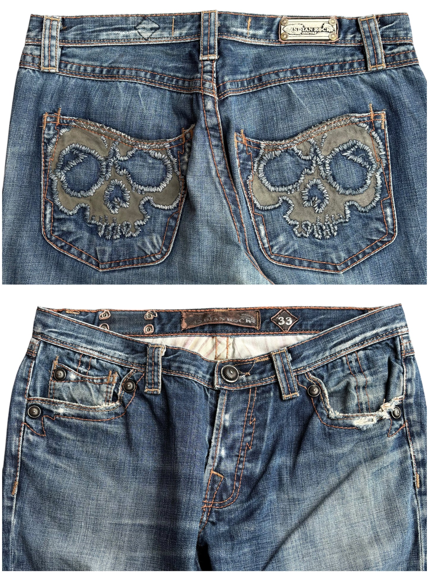 Indian Rock Skull Denim (W33)