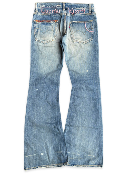 Hysteric Glamour Lucifer Rising Flared Denim (S)