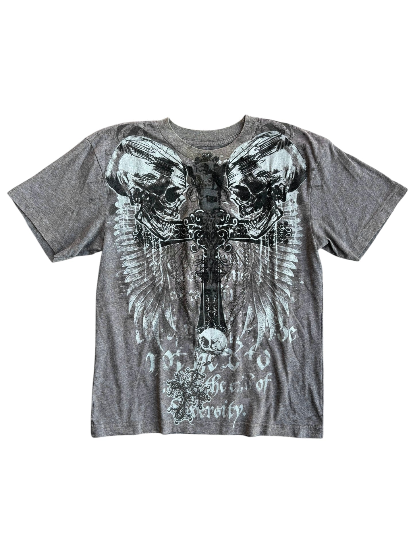 Y2k Skull T-Shirt (XS)