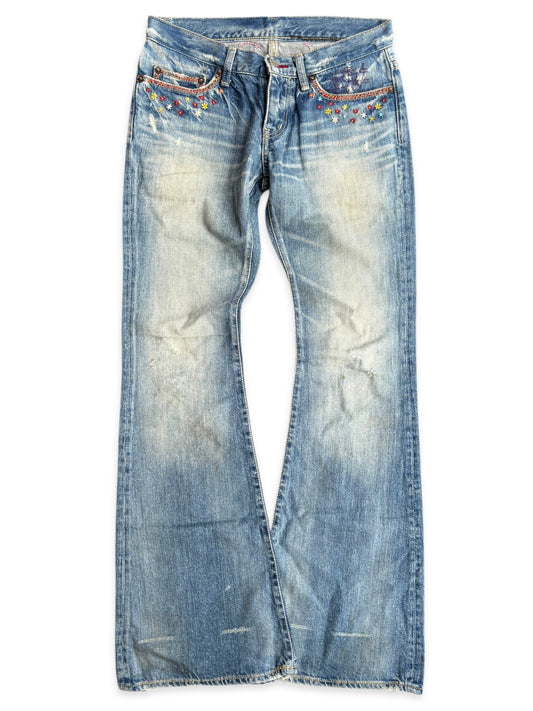 Hysteric Glamour Lucifer Rising Flared Denim (S)